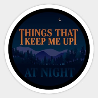 Up at Night Logo Sticker